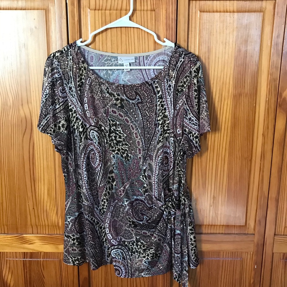 DB short sleeve ladies blouse - 1X